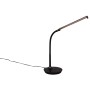 Schwarze Reality LED-Tischleuchte Toro mit flexiblem Arm, ideal als Schreibtischlampe.