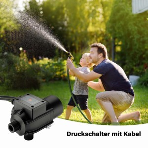 Wiltec Druckschalter mit Kabel für Hauswasserwerk und Gartenbewässerung.