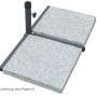 Schneider Balkon-Plattenständer aus Stahl, anthrazitgrau, für Schirmstöcke von 30-40 mm (ohne Platten).