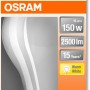 Osram E27 LED Leuchtmittel in Glühlampenform, 17W, warmweißes Licht.