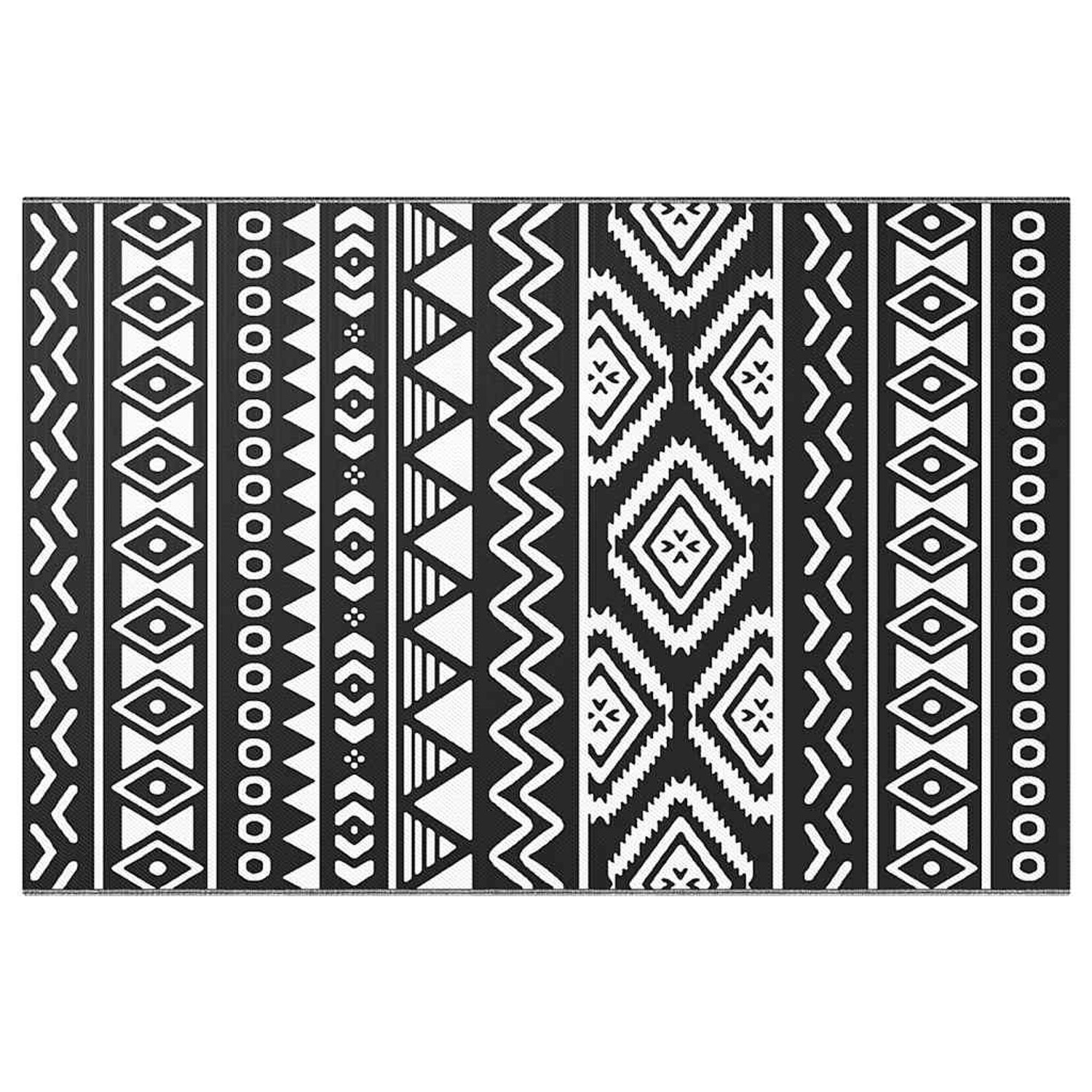 vidaXL Outdoorteppich Schwarz 120x180 Cm Pp 1085928 günstig online kaufen