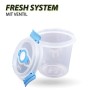 Bestlivings Joghurt Frischhaltebox, 0,64L, blau, 4er-Pack. Vorratsdose mit Deckel.