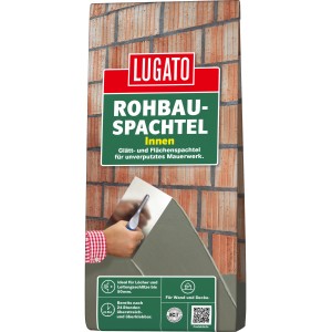 Lugato Flächenspachtel Rohbauspachtel Innen 4 kg für glatte Wände und Decken.