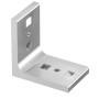 T-Verbindungswinkel für Easy Construct Pro 45x45 mm, silberner Winkelverbinder für Terrassendielen.