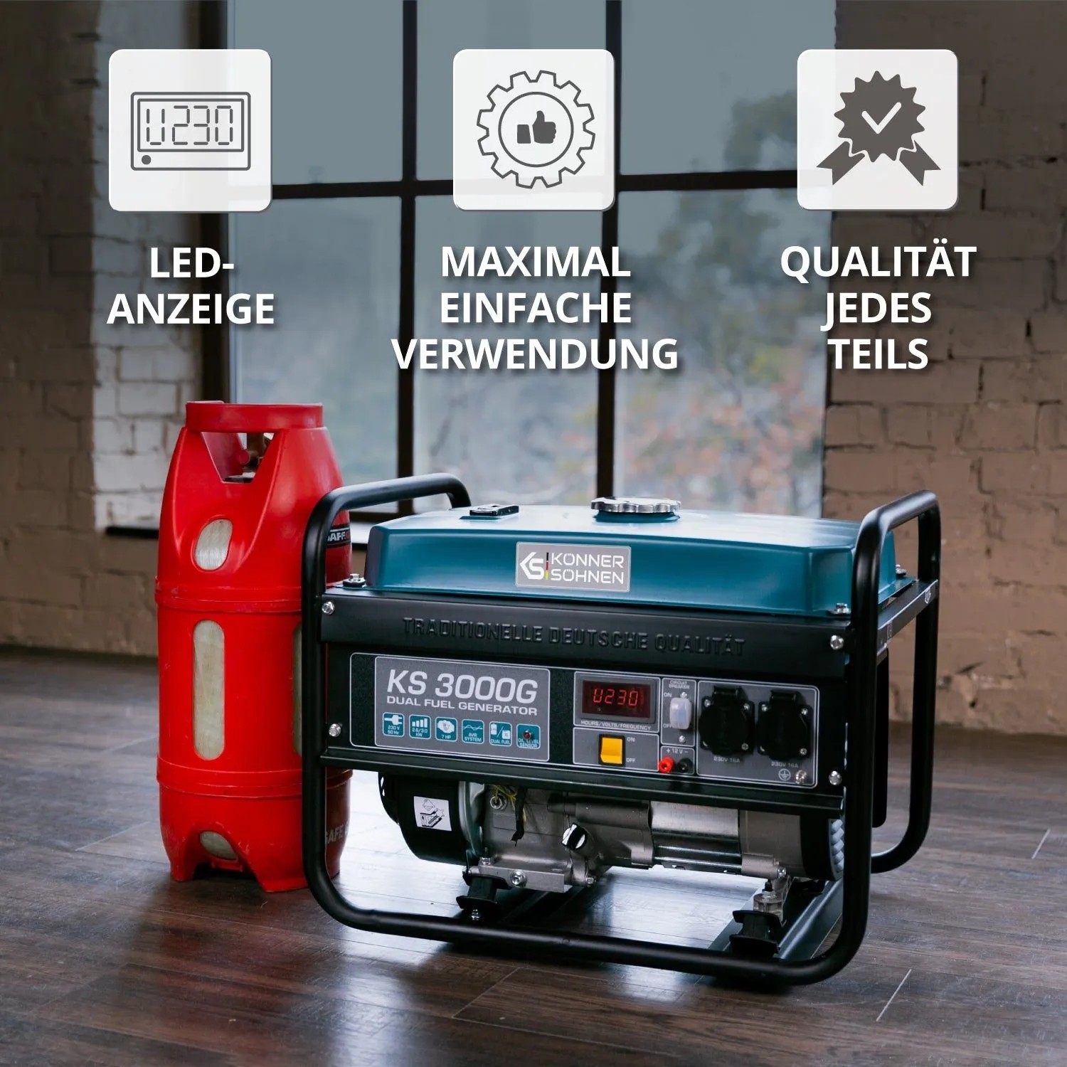 Könner & Söhnen LPG/Benzin-Generator KS 3000G_6