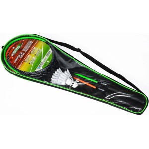 Xtrem Badminton-Set All-Star Heimspiel in Tragetasche mit Schlägern und Federbällen.