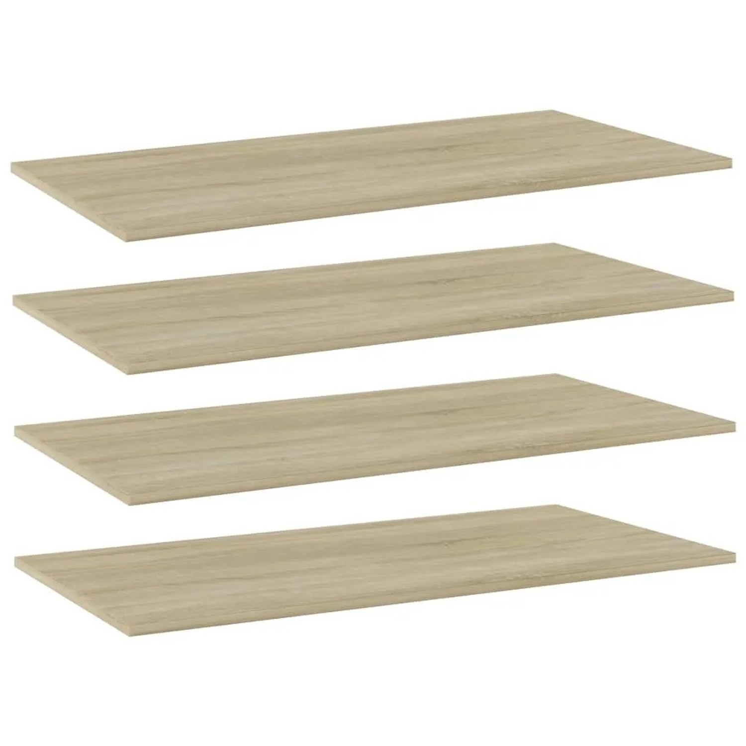 vidaXL Bücherregal-Bretter 4 Stk Sonoma-Eiche 80x20x1,5 cm 805304
