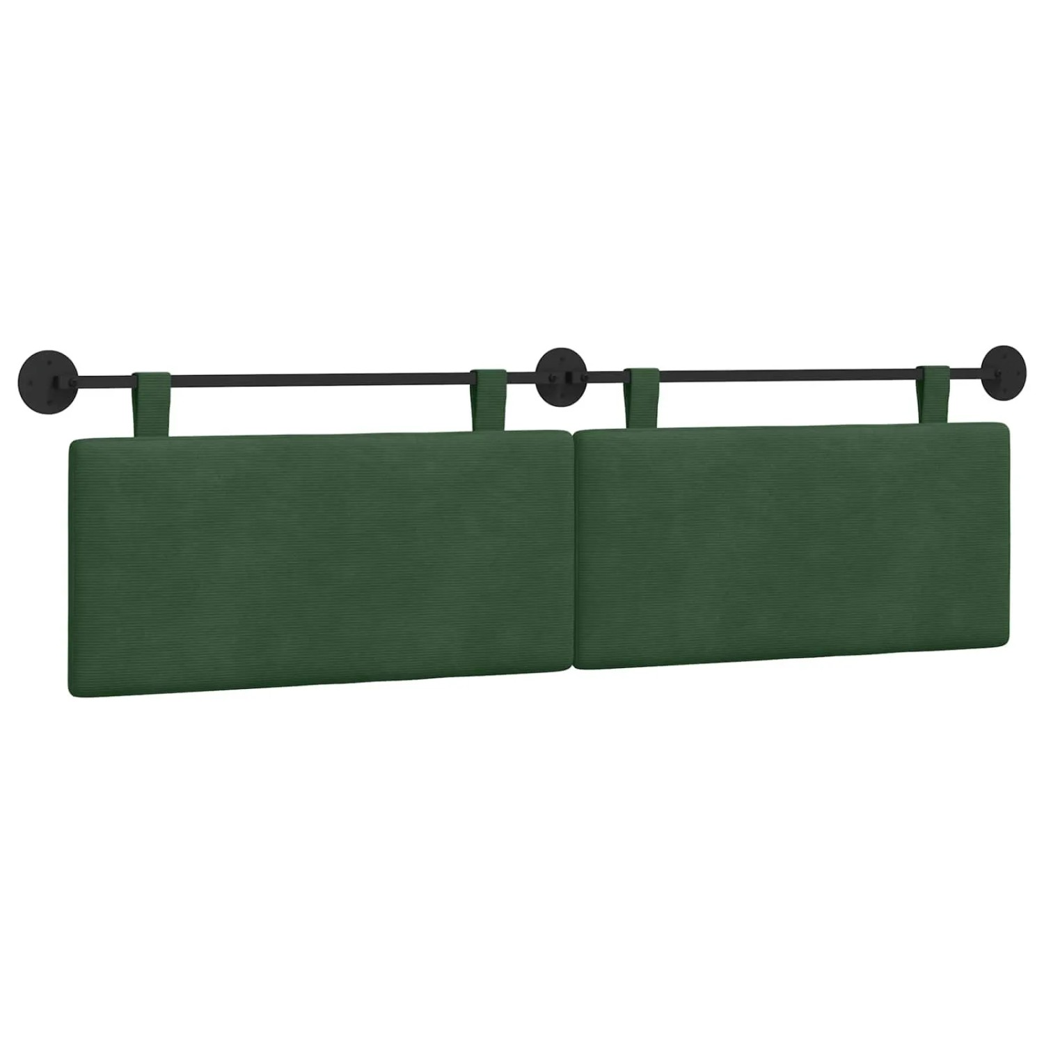 vidaXL Hängevorderseite Uni Dschungelgrün 170 x 55 x 5 cm Cordstoff 42031821