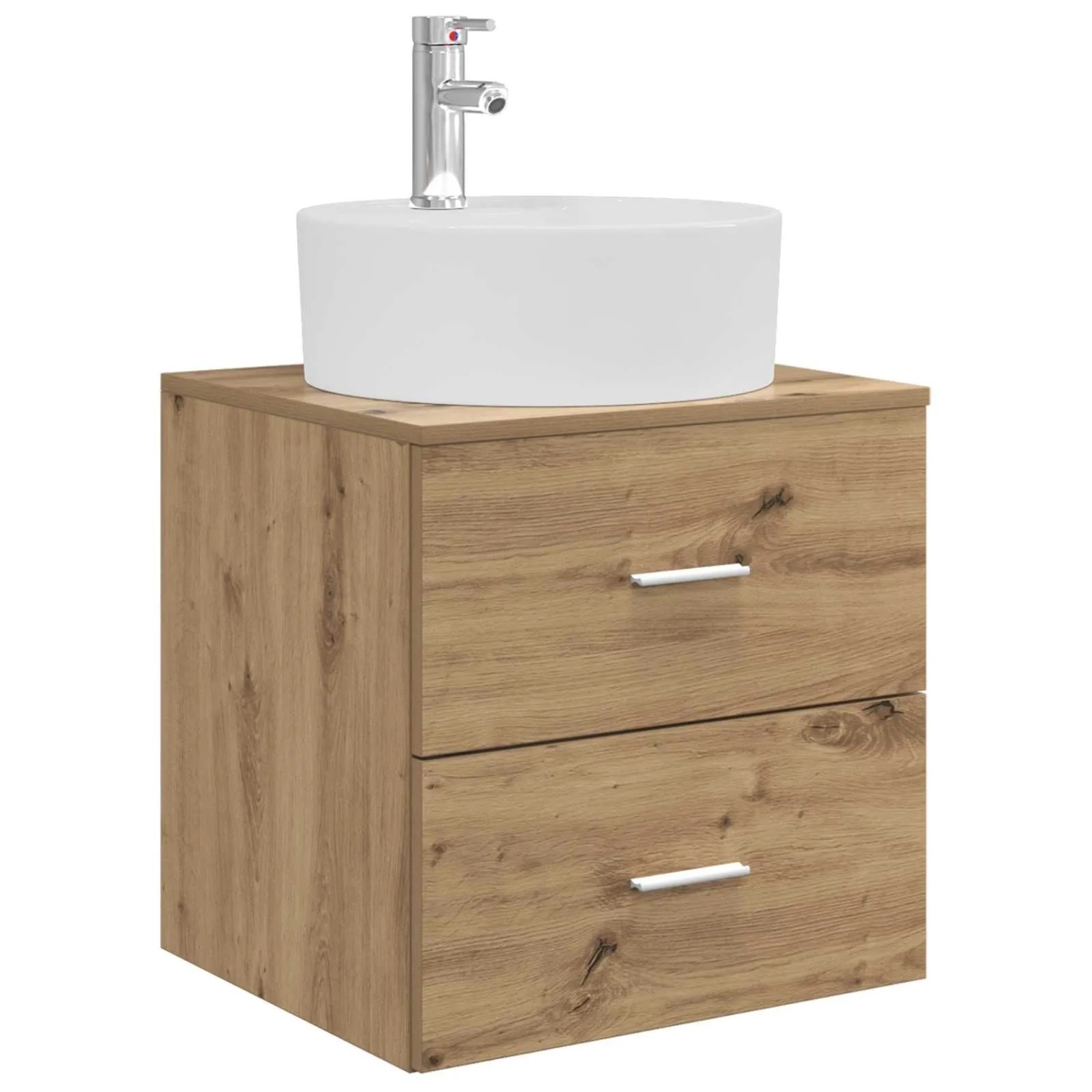 vidaXL Wandmontierte Waschtisch Artisan-Eiche 49,5 x 44,5 x 65 cm 890301