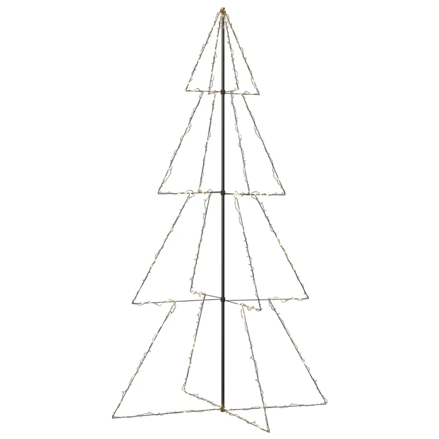 vidaXL Weihnachtsbaum Kegelform 360 LEDs Indoor und Outdoor 143x250 cm Modell 1