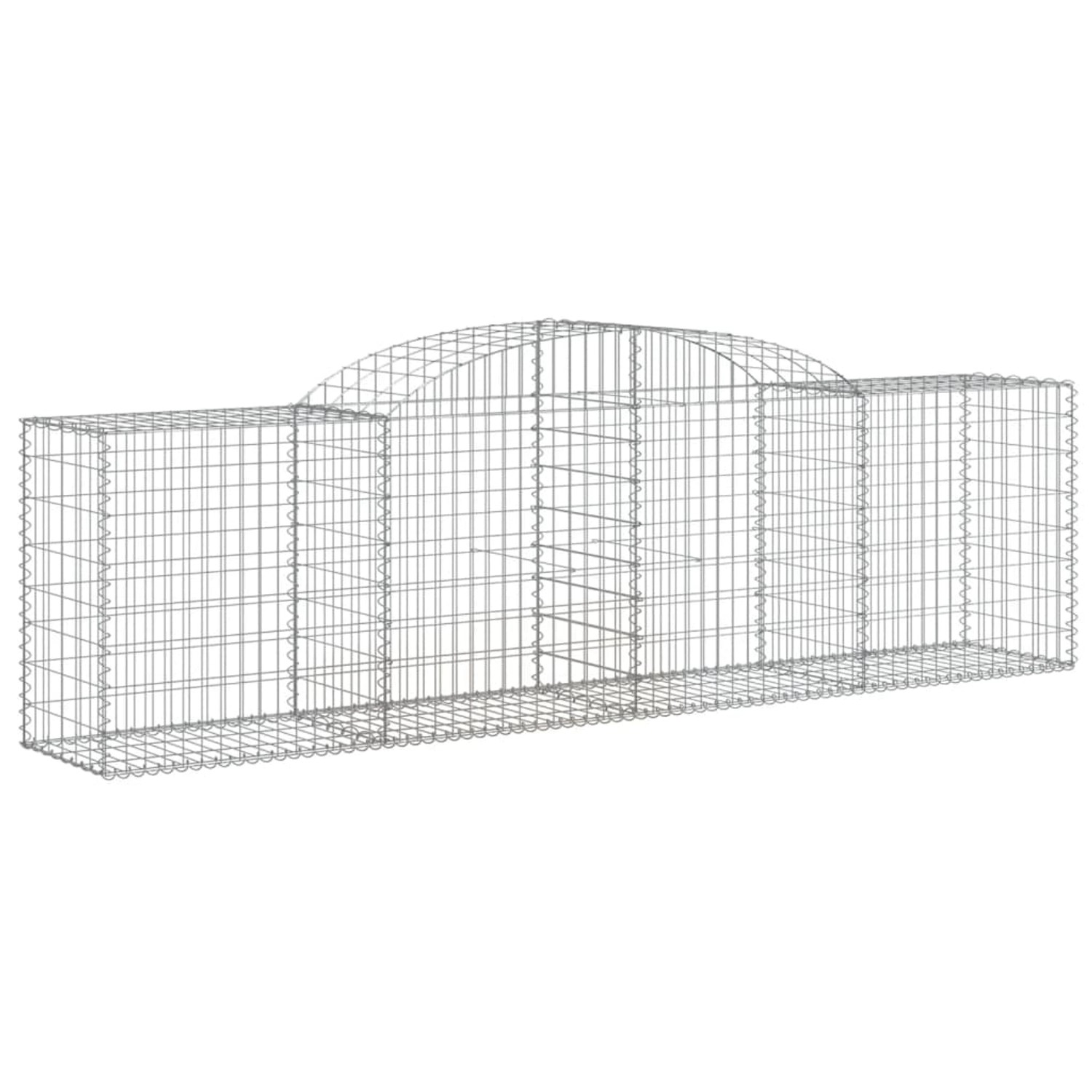 vidaXL Gabionen mit Hochbogen 17 Stk 300x50x80/100cm Eisen 1671128 günstig online kaufen