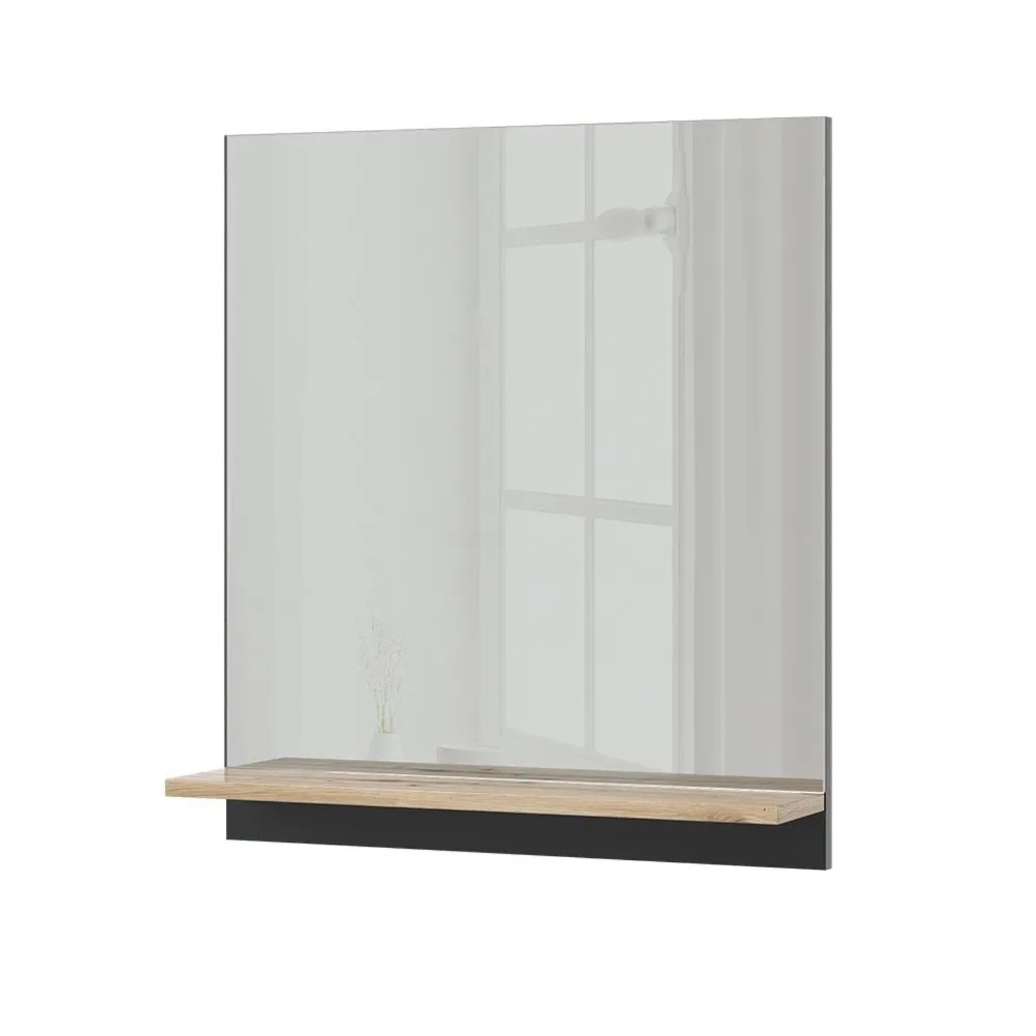 Vicco Badspiegel Marelle Anthrazit 60 x 67 mit Regal Art Nr 47651