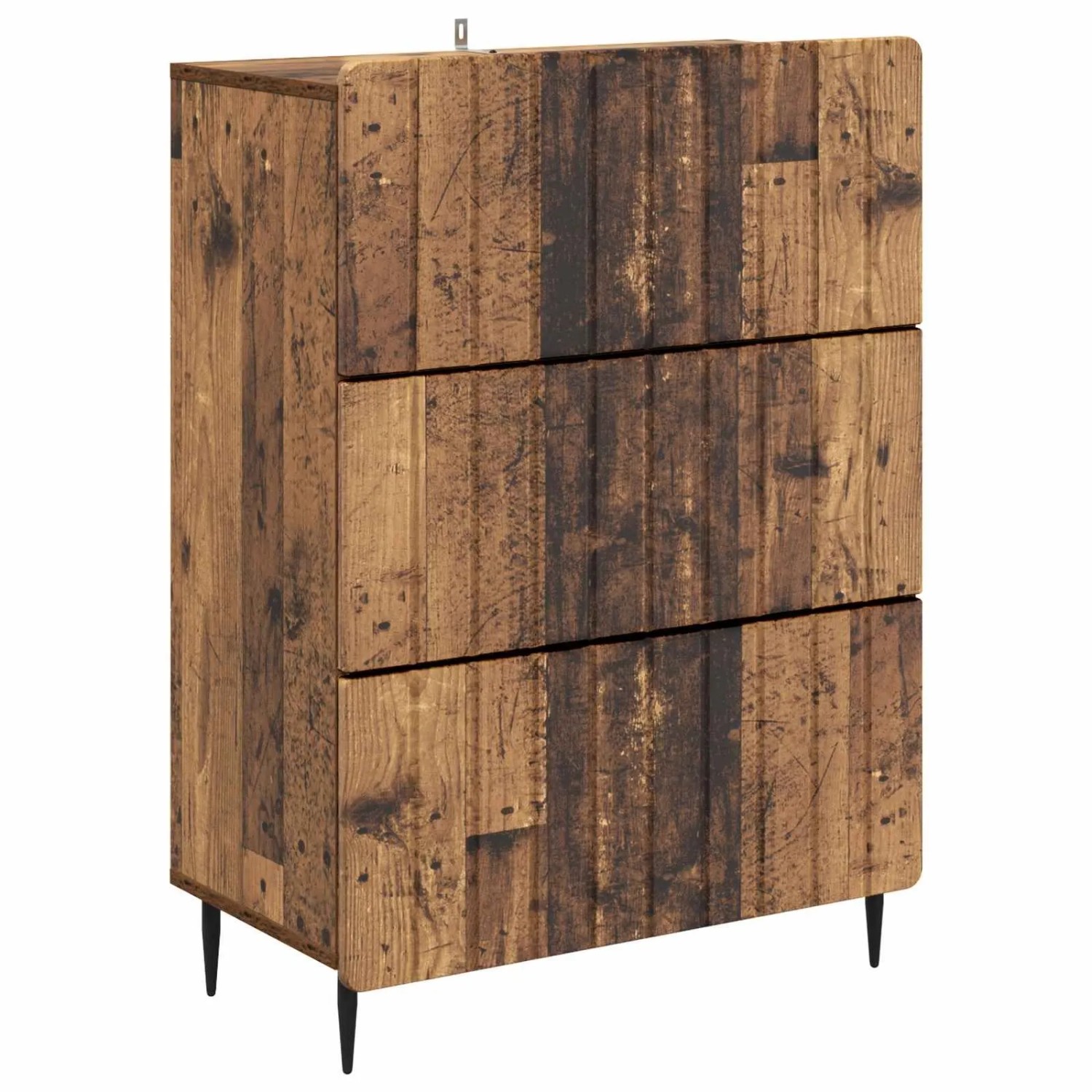 vidaXL Schubladenschrank Altholz 66 x 34,5 x 92 cm Holzwerkstoff 894383