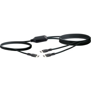 Schwaiger USB-C Ladekabel (1,5m) mit Datenübertragung zum Laden von zwei Geräten gleichzeitig.