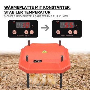 Fudajo Küken-Wärmeplatte 30X30Cm 50W Heizplatte Temperaturregler Kükenaufzucht