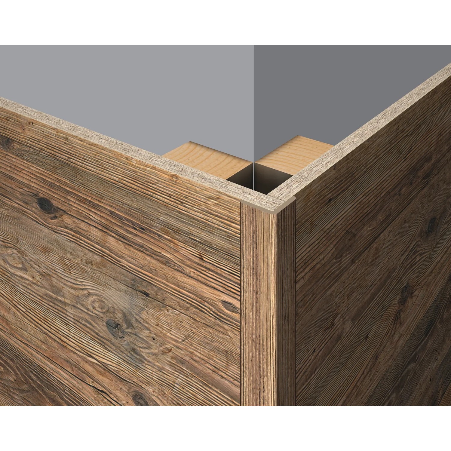 Egger Faltleiste Decowall FL001 Namur, Fichte Natur, für Wandverkleidung und Ecken.