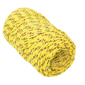 vidaXL Bootsseil Gelb 2 mm 25 m Polypropylen 152582