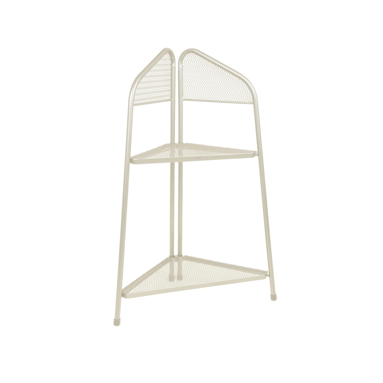 DELUKE Eckregal EDKO Stahl Beige 100x48x48cm Standregal Ecke Wohnzimmerregal Dekorregal