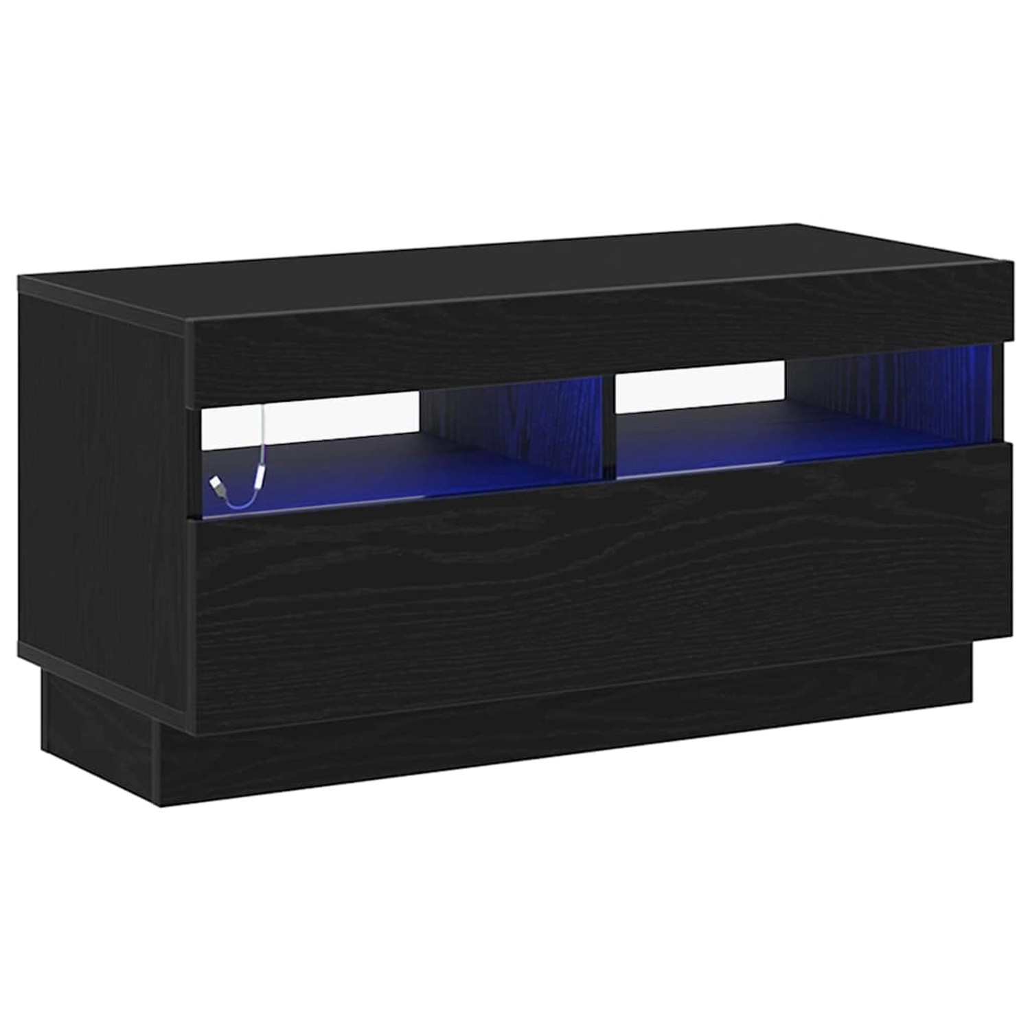 vidaXL TV-Schrank Schwarz 80 x 35 x 40 cm Holzwerkstoff 862566 günstig online kaufen