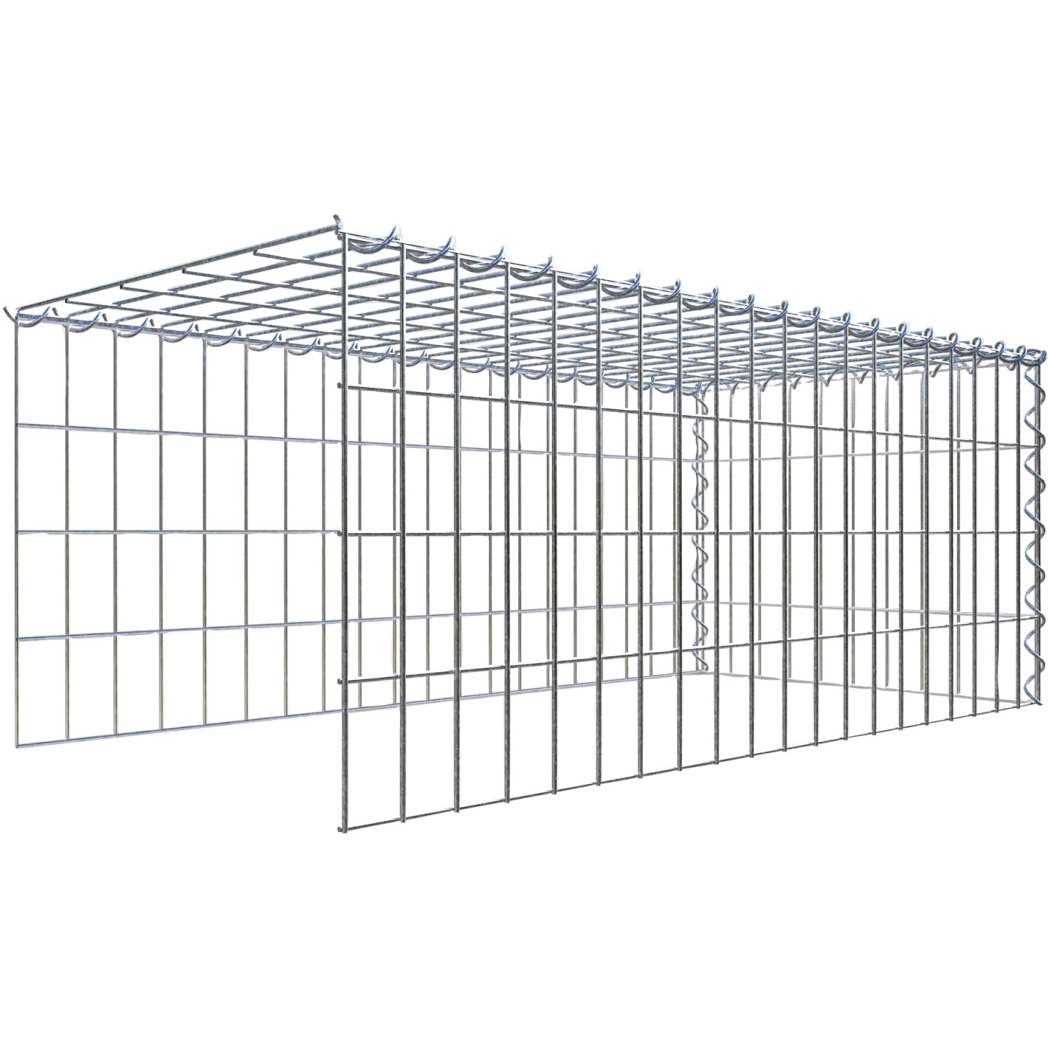 Gabiona Gabione-Anbaukorb Typ 4 40 x 100 x 50 cm Maschenw 5 x 10 cm