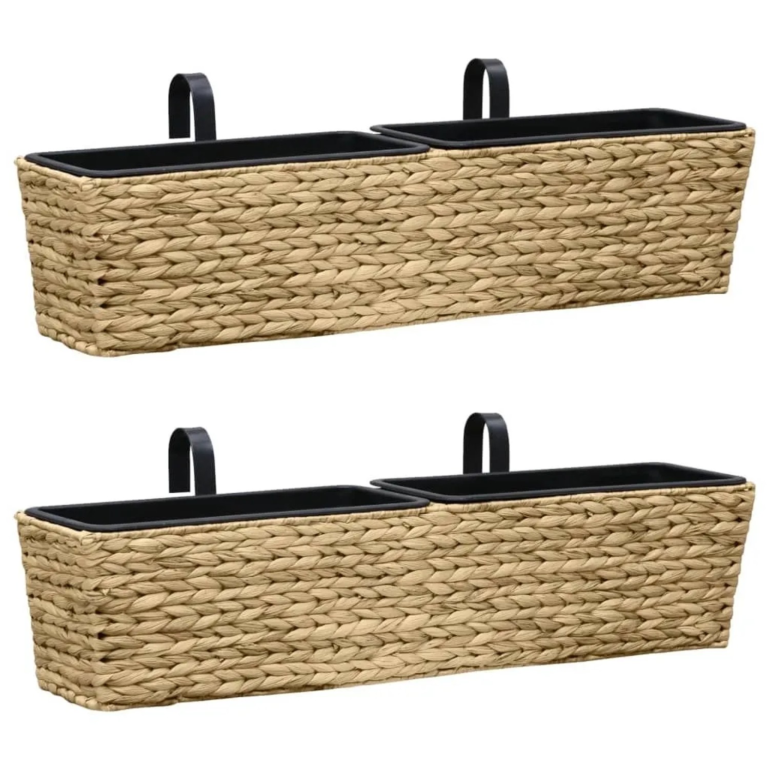 Furnicato Blumenkasten 2 Stk Wasserhyazinthe