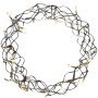 Lex 40 LED Metallkranz Ø 30 cm Weihnachtskranz Lichterkette Batterie Deko Warmweiß