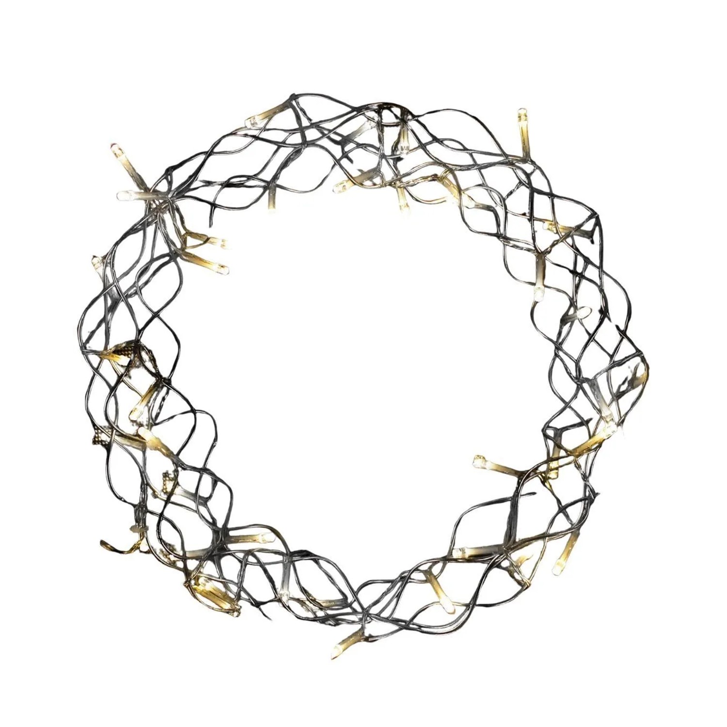 Lex 40 LED Metallkranz Ø 30 cm Weihnachtskranz Lichterkette Batterie Deko W günstig online kaufen