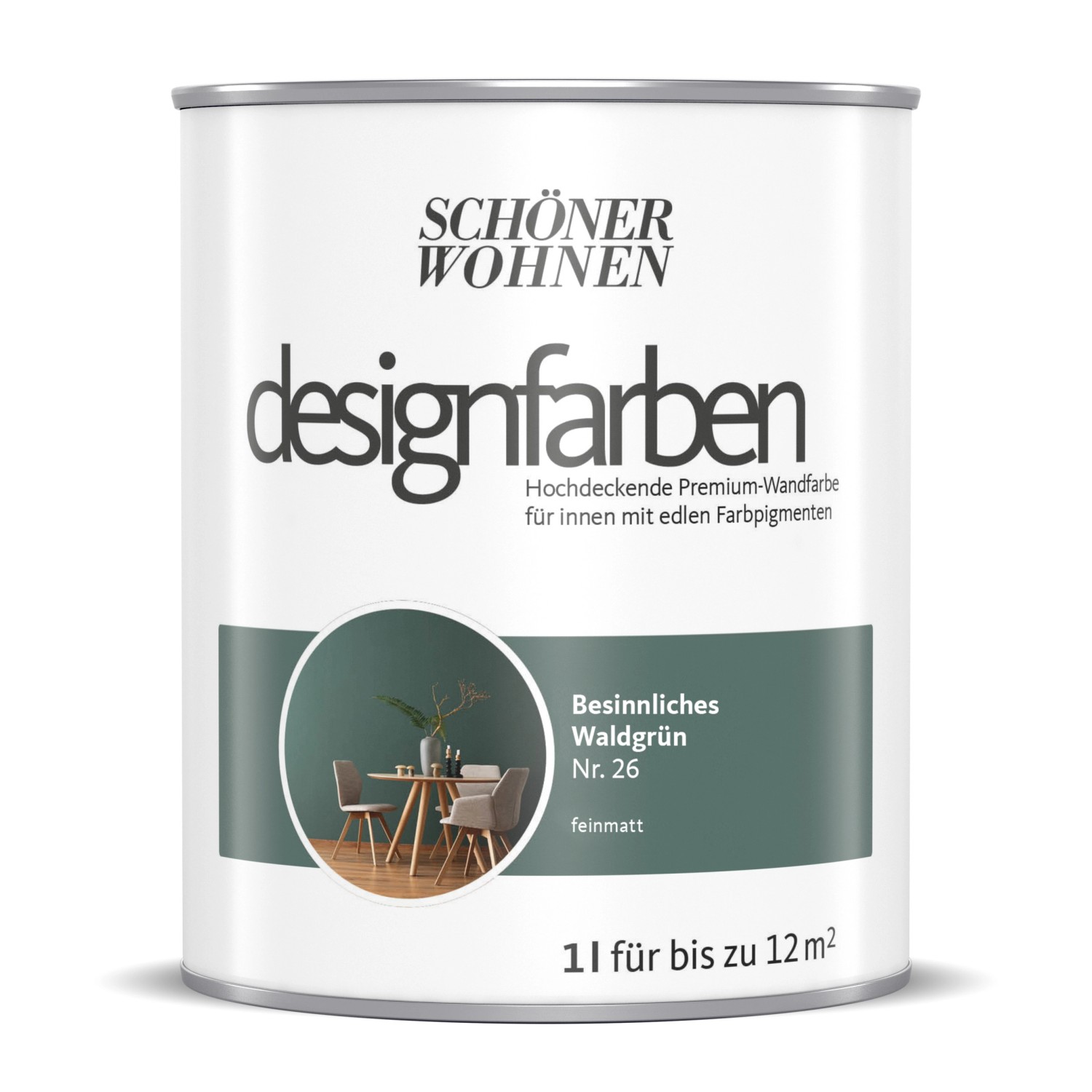 Schöner Wohnen Designfarben Besinnliches Waldgrün 1 l