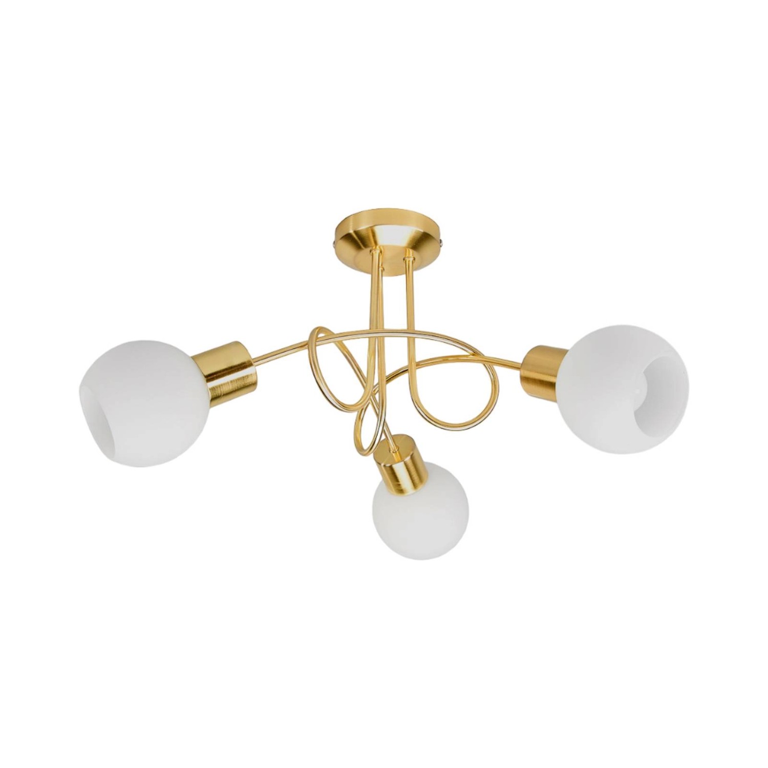 Lindby Deckenlampe Elaina 9620030 Modern in Gold Messing aus Metall 3-flamm günstig online kaufen