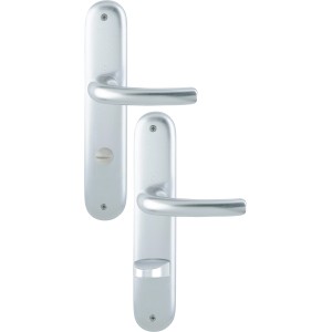 Hoppe Tokyo WC-Türbeschlag aus Aluminium, Naturfarben, für Innentüren.