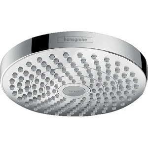 Hansgrohe Croma Select S Kopfbrause 180 2jet Chrom mit Rain und IntenseRain Strahlarten.