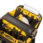 Offene Stanley FatMax Werkzeugtasche FMST1-73607, gefüllt mit Werkzeugen.