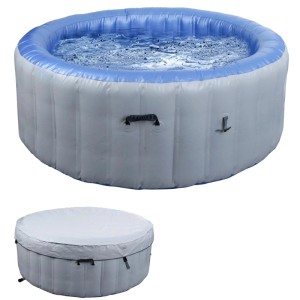MCW Whirlpool N97 Ersatz-Pool 4 Personen Aufblasbar Rund Ø180cm Grau-Blau
