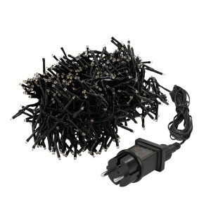 ECD Germany LED Cluster Lichterkette, 5,5m, 768 warmweiße LEDs, mit Timer und 8 Modi für Weihnachtsbeleuchtung.