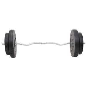 vidaXL Langhantel und Kurzhantel mit Gewichten 120 kg 3145031