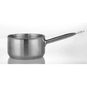 GSW Stielkasserolle Le Chef, 18 cm, aus glänzendem Edelstahl mit langem Griff und Innenskalierung.