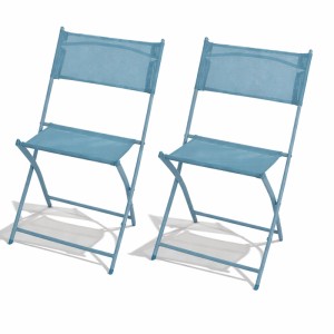 Mojawo 2er Hochlehner Klappstuhl Campingstuhl Gartenstuhl Outdoorstuhl Türkis Klappbar