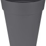 Hoher, anthrazitfarbener Elho Blumentopf Loft Urban, Ø 35 cm, für den Außenbereich.