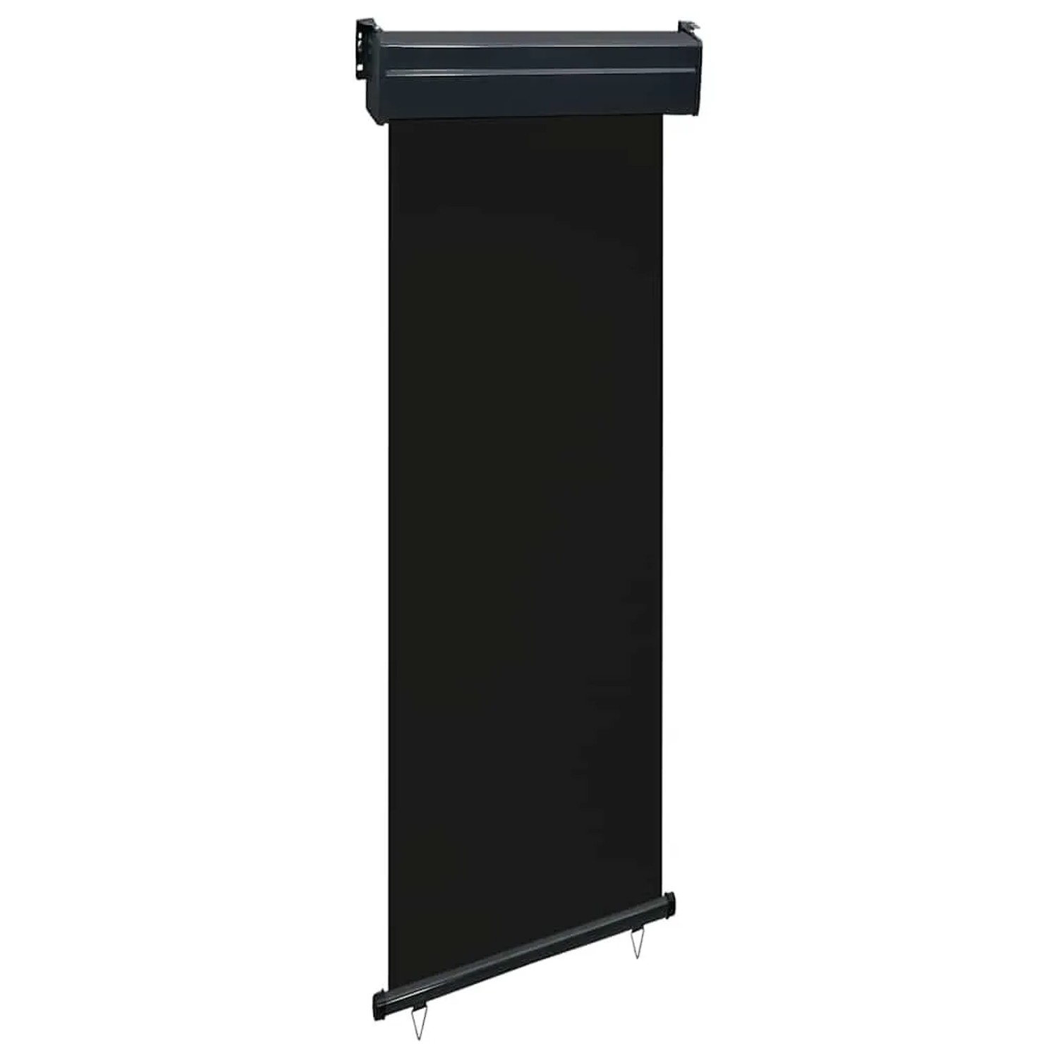 vidaXL Balkon-Seitenmarkise 65x250 cm Schwarz 48400
