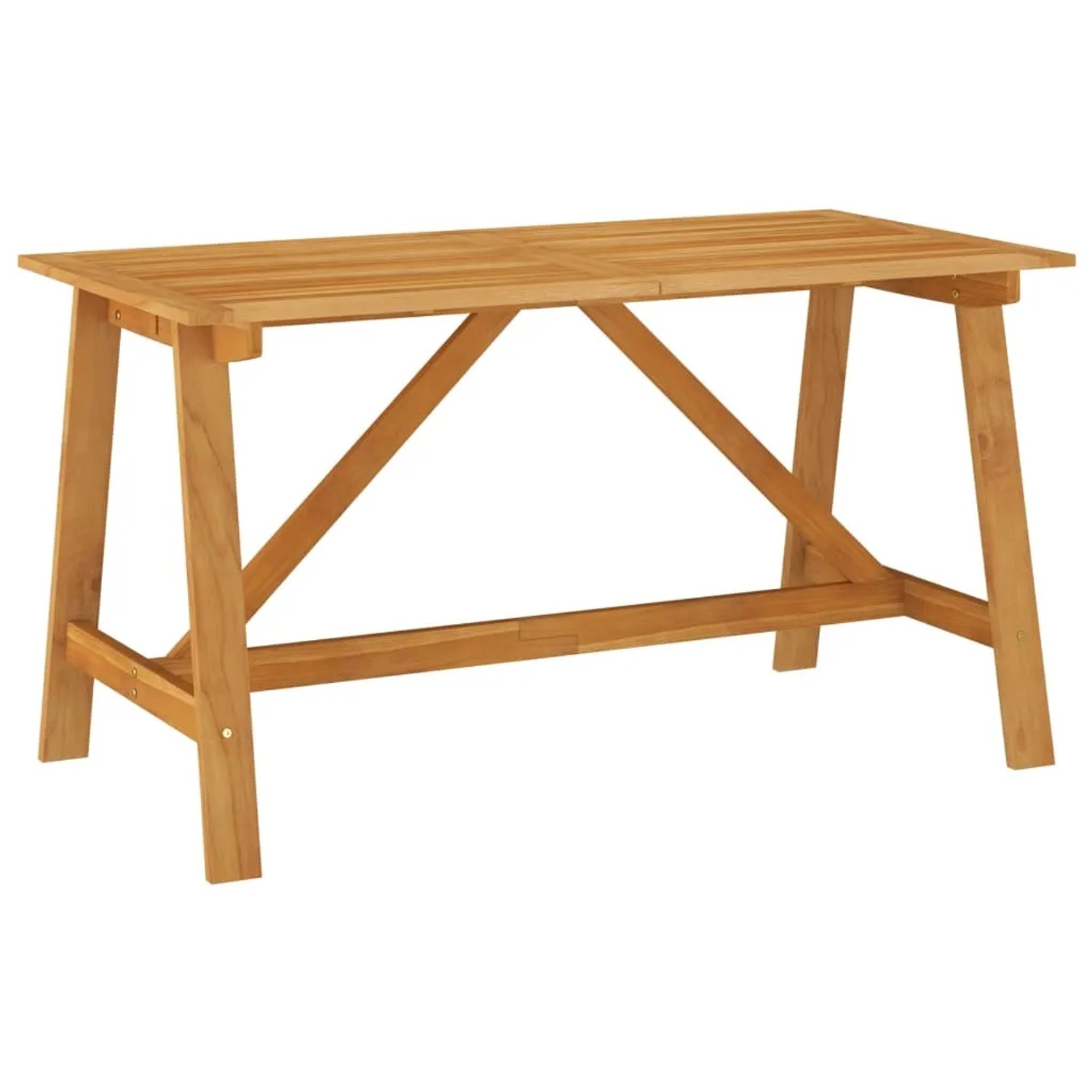 vidaXL Garten-Esstisch aus Akazienholz, Teil der 5-tlg. Garten-Essgruppe, Modell 10.