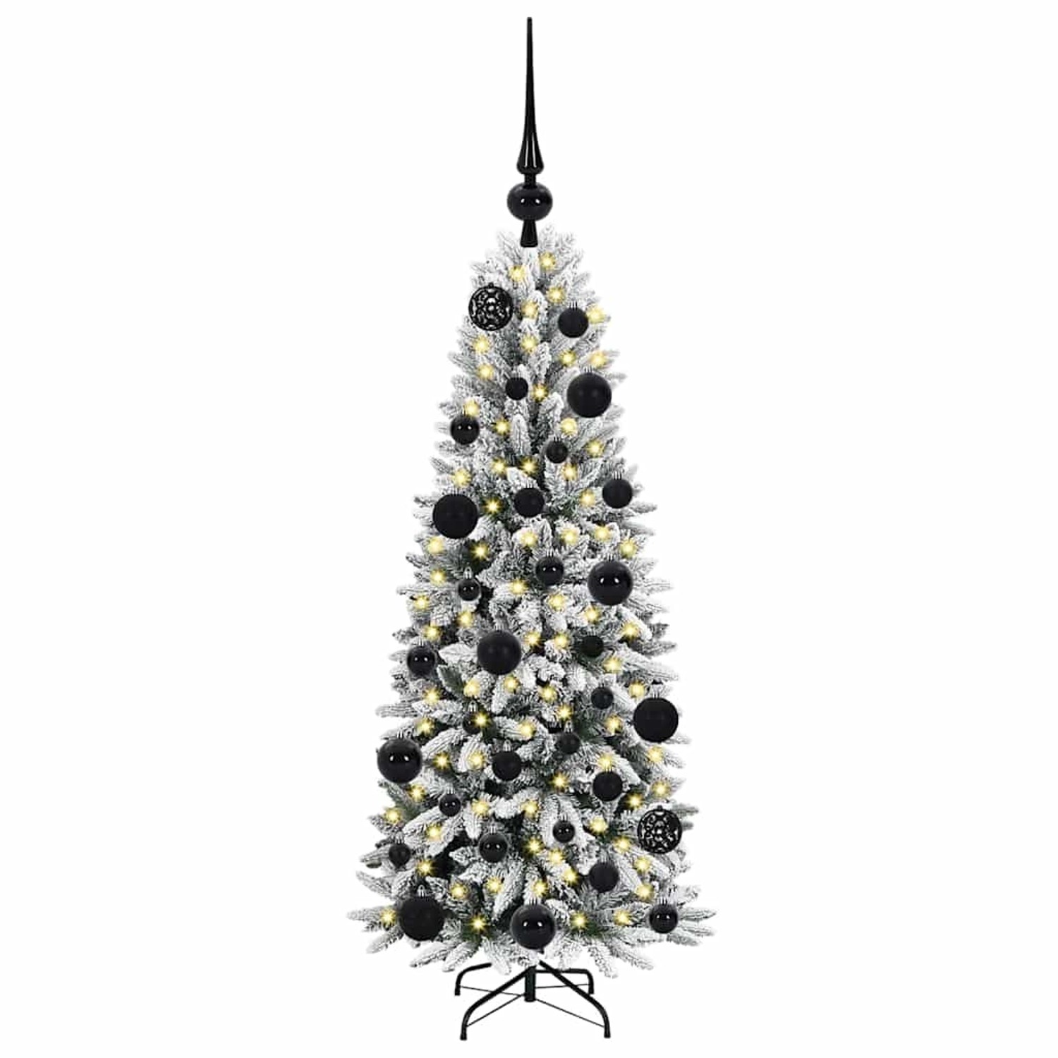 vidaXL Künstlicher Weihnachtsbaum mit 150 LEDs Weiß 53 x 53 x 120 cm 3396022