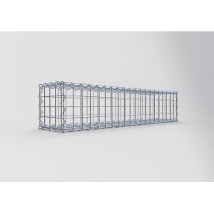 Gabiona Gabione, 20x100x20 cm, Maschenweite 5x5 cm, Drahtkorb für Mauersysteme und Einfassungen.