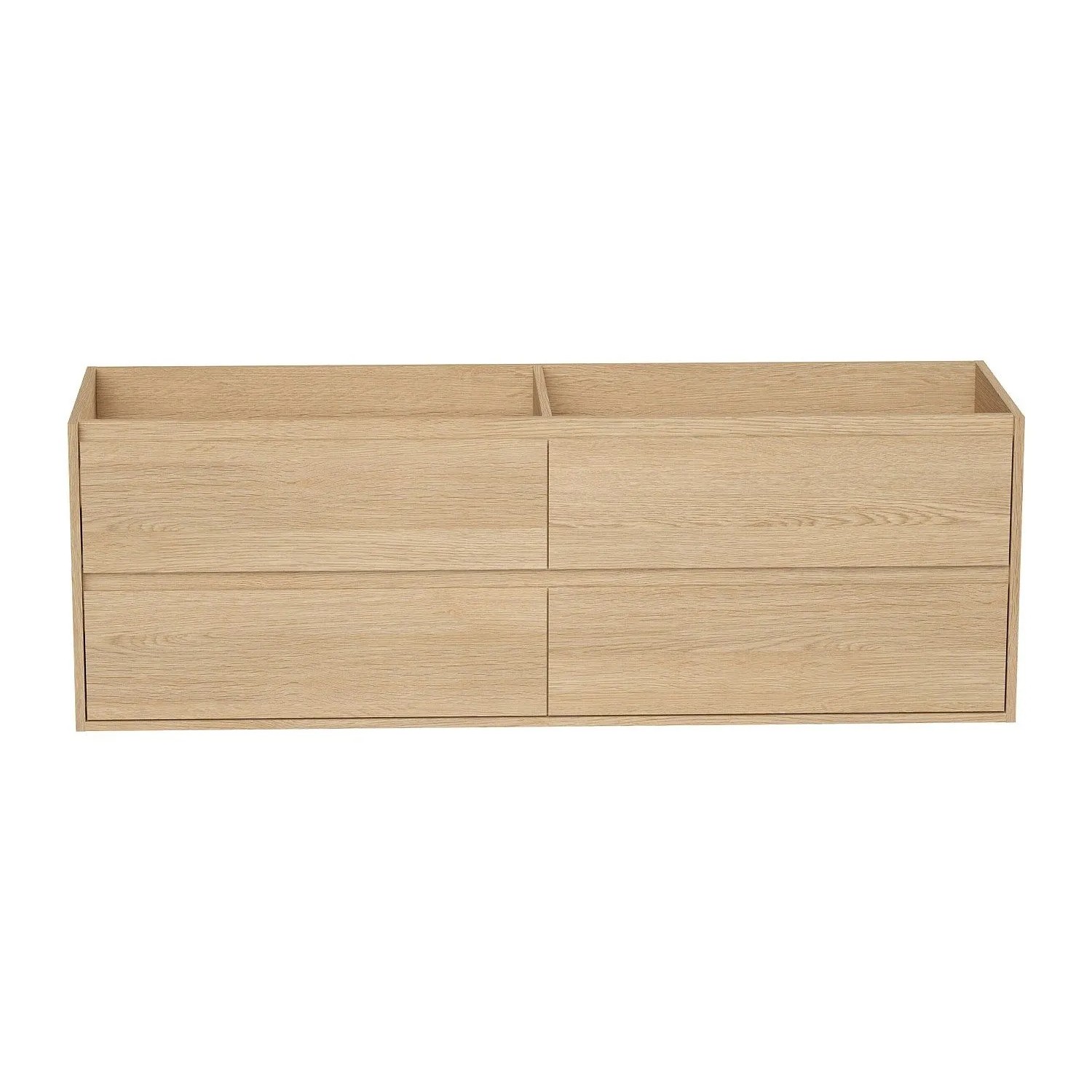 Vente-unique Waschbeckenunterschrank Milipam Naturfarben Hell 150 cm