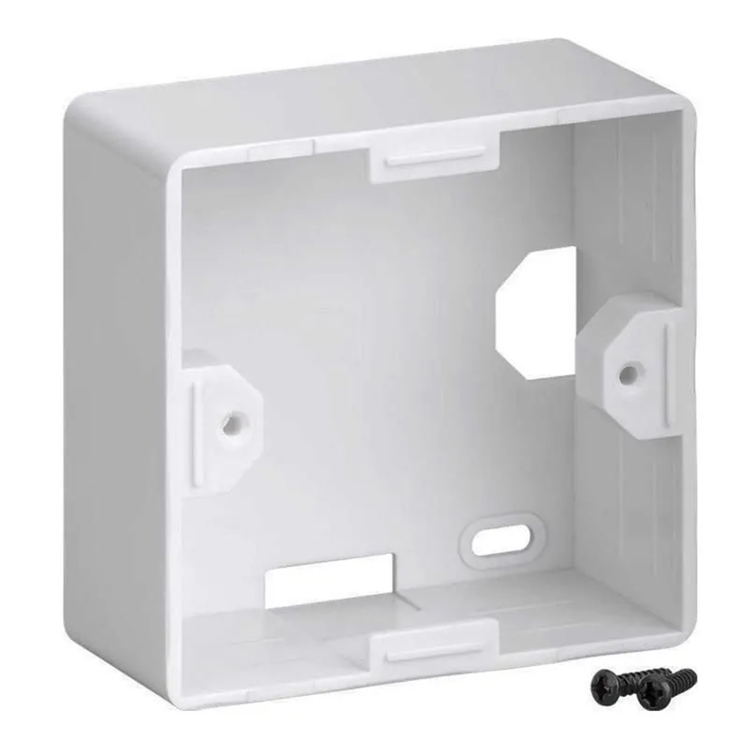Goobay Aufputzgehäuse Einbaurahmen für Keystone Jacks
