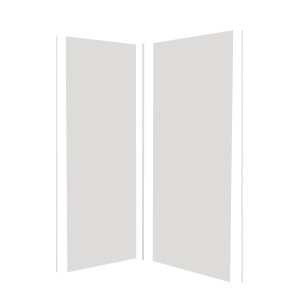 AICA 90x90cm Matt Weiß Duschrückwand Aluverbundplatte Fliesenersatz 3mm Aluminiumverbundplatte Aluplatte Alu Höhe 210cm