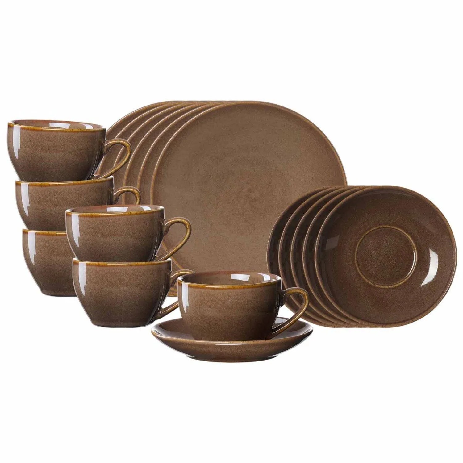 Ritzenhoff & Breker Sahara Kaffeeservice 18-teilig Dunkelbraun