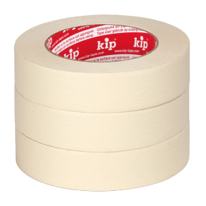 3 Rollen Kip Malerkreppband Masking-Tec, 30mm x 50m, beige.