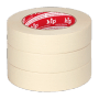 3 Rollen Kip Malerkreppband Masking-Tec, 30mm x 50m, beige.