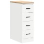 vidaXL Garagen-Aufbewahrungsschrank Weiß 30x51x85 cm Massivholz Kiefer 860580