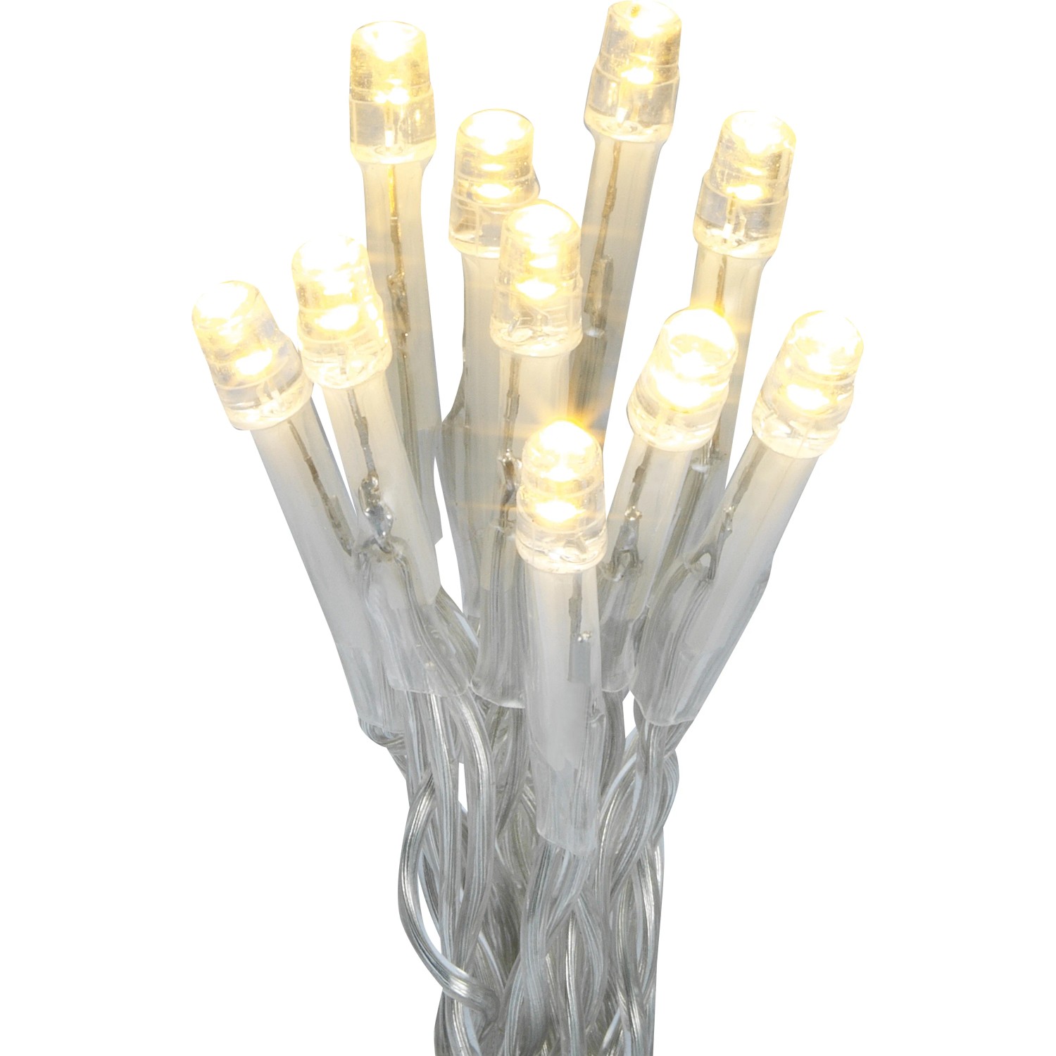 LED-Lichterkette warmweiß 20 LEDs 220 cm Transparentes Kabel kaufen bei OBI